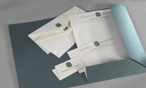 Business cards, stationery set