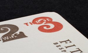 Business cards, leterpress